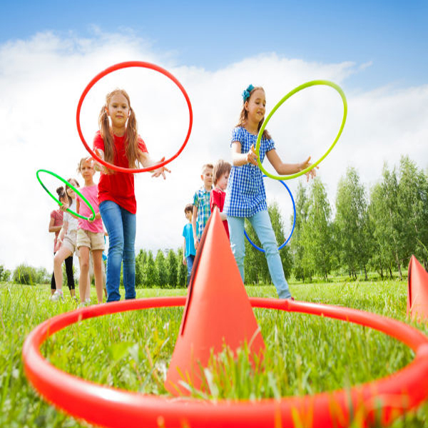  kids playing in school playground